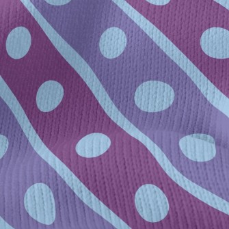 Double Purple Dotted Lines Stretch Jersey