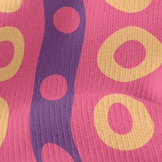 Big And Small Dot Lines Stretch Jersey