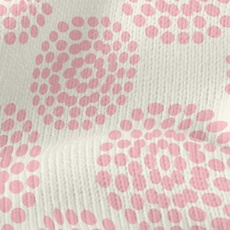 Dot Combination Flowers Stretch Jersey