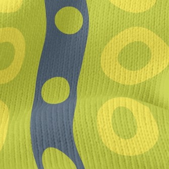 Big And Small Dot Lines Stretch Jersey