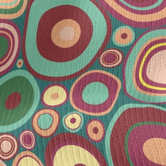 Overlapping Dots Stretch Jersey