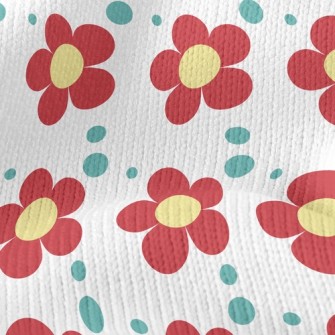 Vibrant Little Flower Stretch Jersey