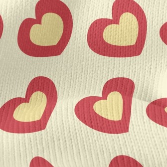 Stacked Hearts Stretch Jersey