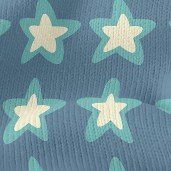 Two-Color Stacked Stars Stretch Jersey