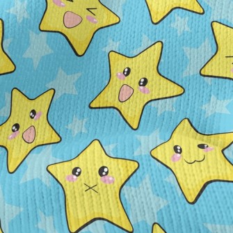 Cute Emoticon Star Stretch Jersey