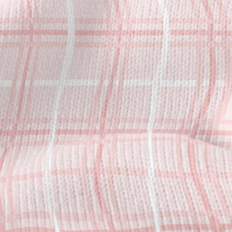 Pink Simple Lines Stretch Jersey