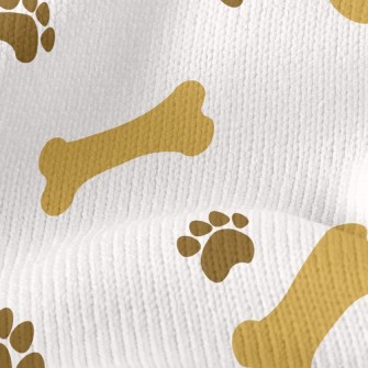 Minimalistic Bone Footprints Stretch Jersey