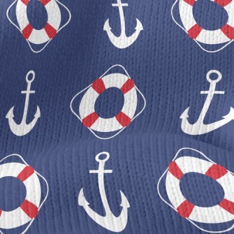 Life Buoy And Anchor Stretch Jersey