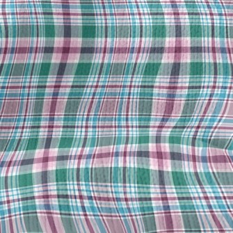 Contrasting Classic Check Stretch Jersey