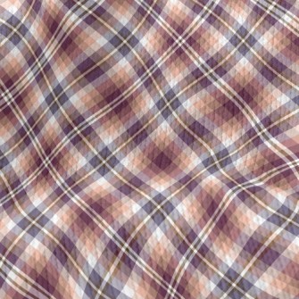 Multi-Level Plaid Stretch Jersey