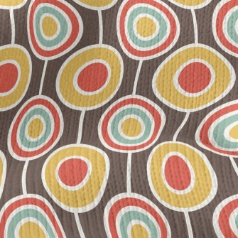 Retro Psychedelic Circle Stretch Jersey