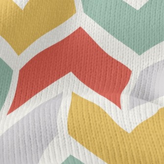 Mosaic Brick Waves Stretch Jersey
