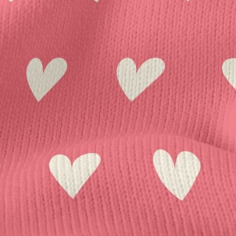 Neatly Arranged Hearts Stretch Jersey