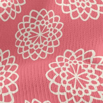 Beautiful Coil Flowers Stretch Jersey