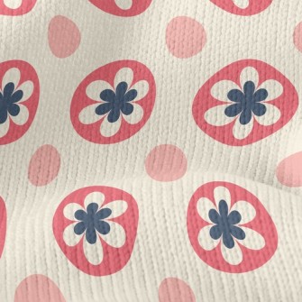 Flowers And Dots Stretch Jersey