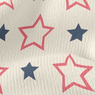 Basket Of Empty Solid Stars Stretch Jersey