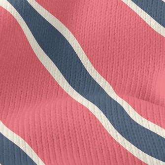 Typical Thick Diagonal Stripes Stretch Jersey