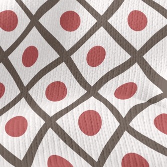 Checkered Dots Stretch Jersey