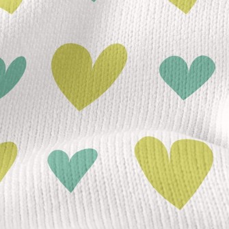 Big And Small Hearts Stretch Jersey