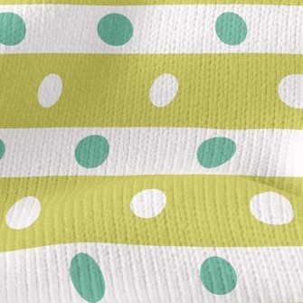 Polka Dot Horizontal Stripes Stretch Jersey