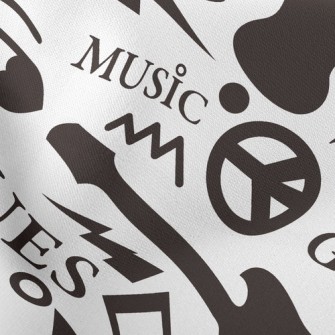 Black Music Elements Lightweight Cotton Poplin