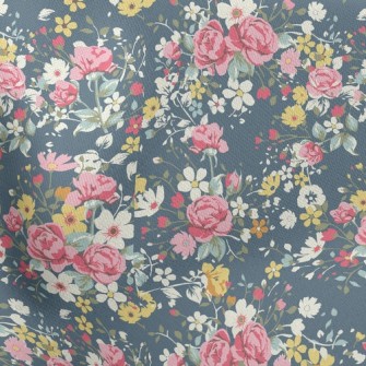 Colorful Flowers Lightweight Cotton Poplin