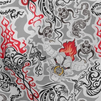 Skeleton Bull Demon King Lightweight Cotton Poplin