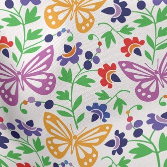 Flying Butterflies Lightweight Cotton Poplin