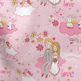 Couple In Love Lightweight Cotton Poplin