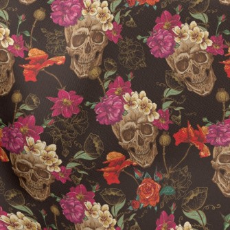 Wreath Skull Lightweight Cotton Poplin