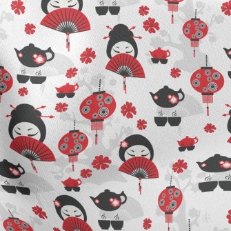 Geisha Culture Lightweight Cotton Poplin