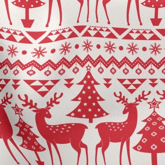 Christmas Totem Lightweight Cotton Poplin