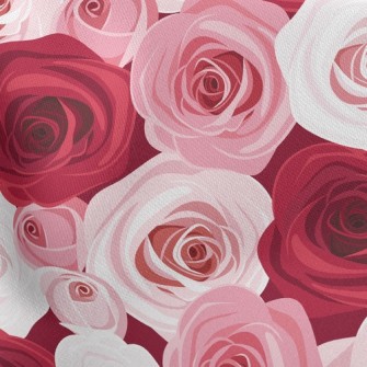 Roses Bloom Lightweight Cotton Poplin