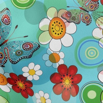 Beautiful Flowers Lightweight Cotton Poplin