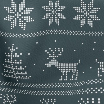 Christmas Moose Lightweight Cotton Poplin