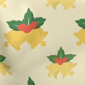 Christmas Bells Lightweight Cotton Poplin