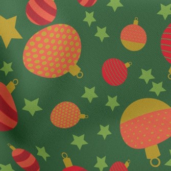 Christmas Glass Ball Lightweight Cotton Poplin
