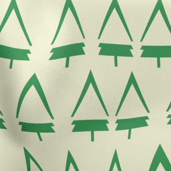 Simple Christmas Tree Lightweight Cotton Poplin