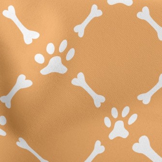 Dog Footprint Bone Lightweight Cotton Poplin