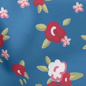 Elegant Rose Floral Lightweight Cotton Poplin