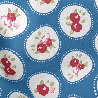 Small Ball Rose Lightweight Cotton Poplin
