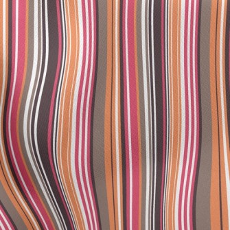 Multicolor Lines Lightweight Cotton Poplin