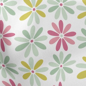 Temperament Tricolor Floret Lightweight Cotton Poplin