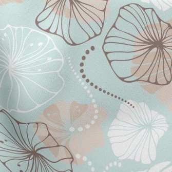 Elegant Flowers Lightweight Cotton Poplin