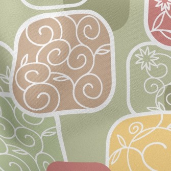 Floral Cubes Lightweight Cotton Poplin