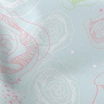 Mysterious Line Rose Lightweight Cotton Poplin