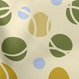 Colorful Lines Dots Lightweight Cotton Poplin