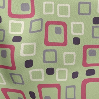 Geometric Square Cube Lightweight Cotton Poplin