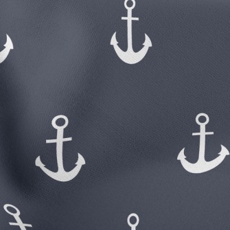 Plain Navy Lightweight Cotton Poplin