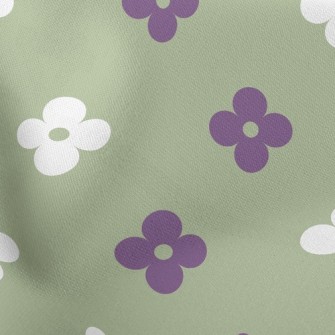 Temperament Two-Color Floret Lightweight Cotton Poplin